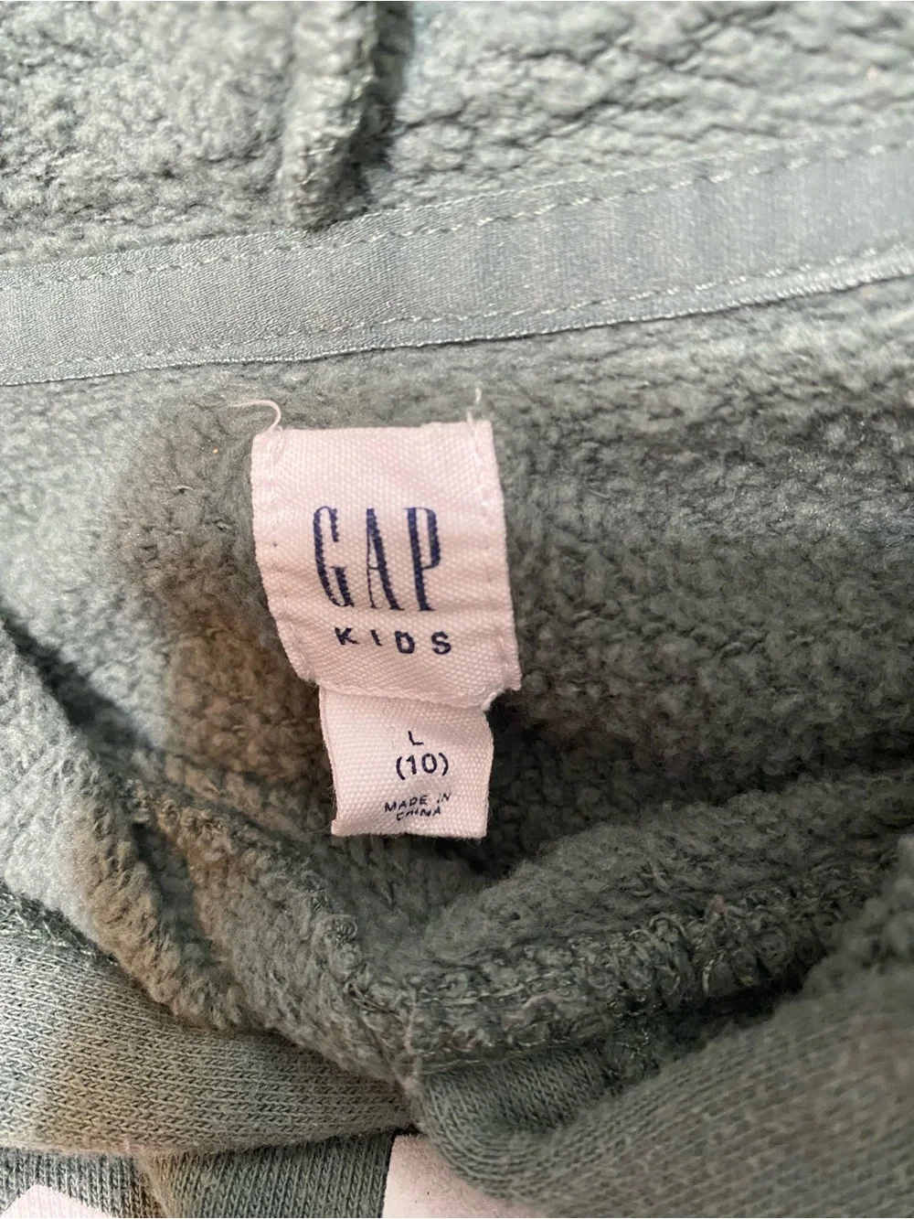 GAP Kids Sage Green Snoopy & Woodstock Hoodie